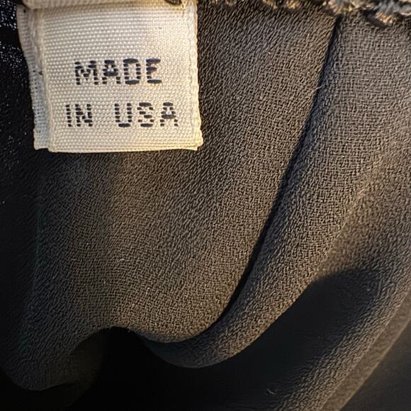 Vintage Farinae Collections Made in USA Size 10 Black Lace Wide Leg Pants - Picture 8 of 8